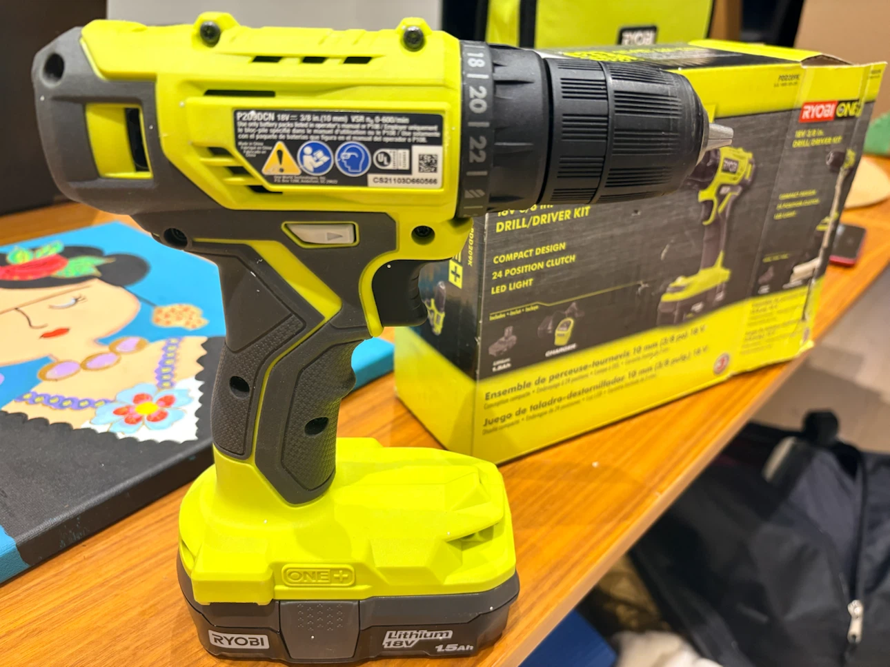Ryobi ONE+ 18V 3/8 in. Drill/Driver Kit - photo 2