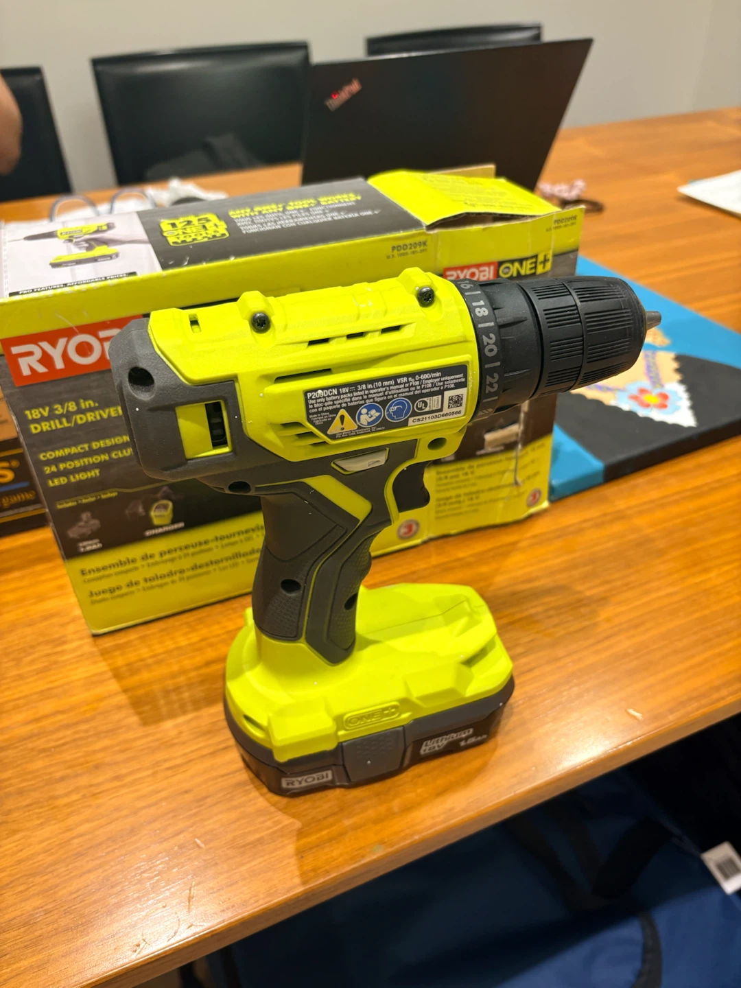 Ryobi ONE+ 18V 3/8 in. Drill/Driver Kit - photo 3