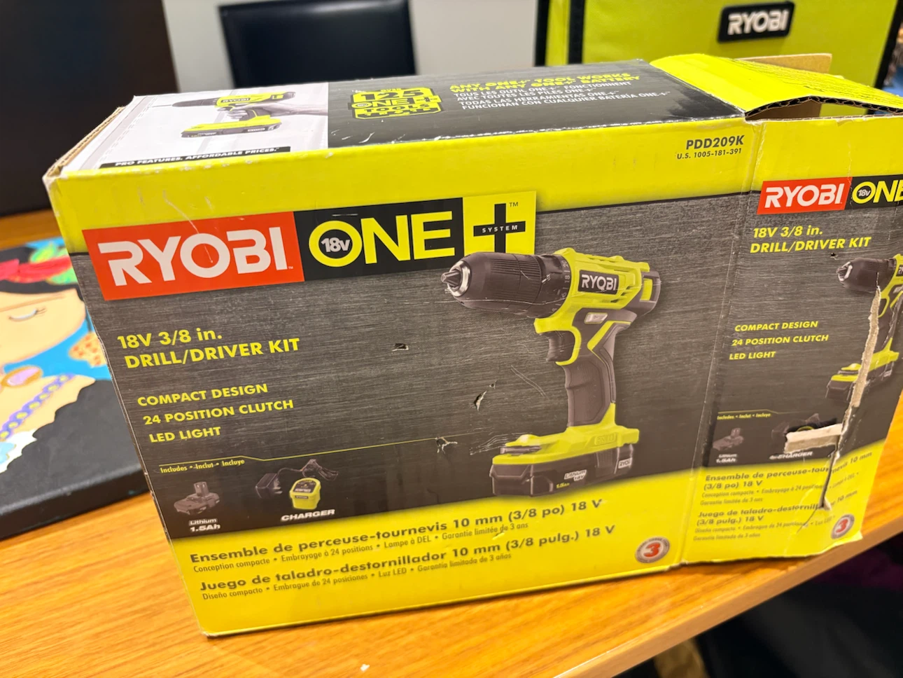 Ryobi ONE+ 18V 3/8 in. Drill/Driver Kit - photo 4