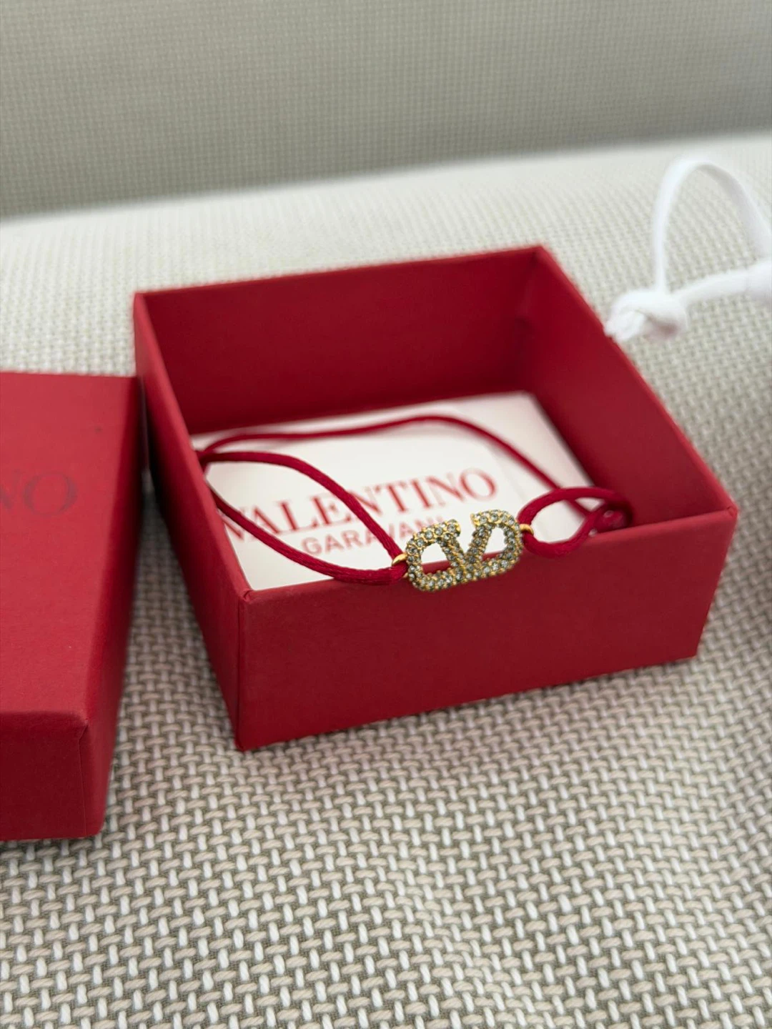 Valentino Garavani Red Cord Bracelet with VLogo - photo 5