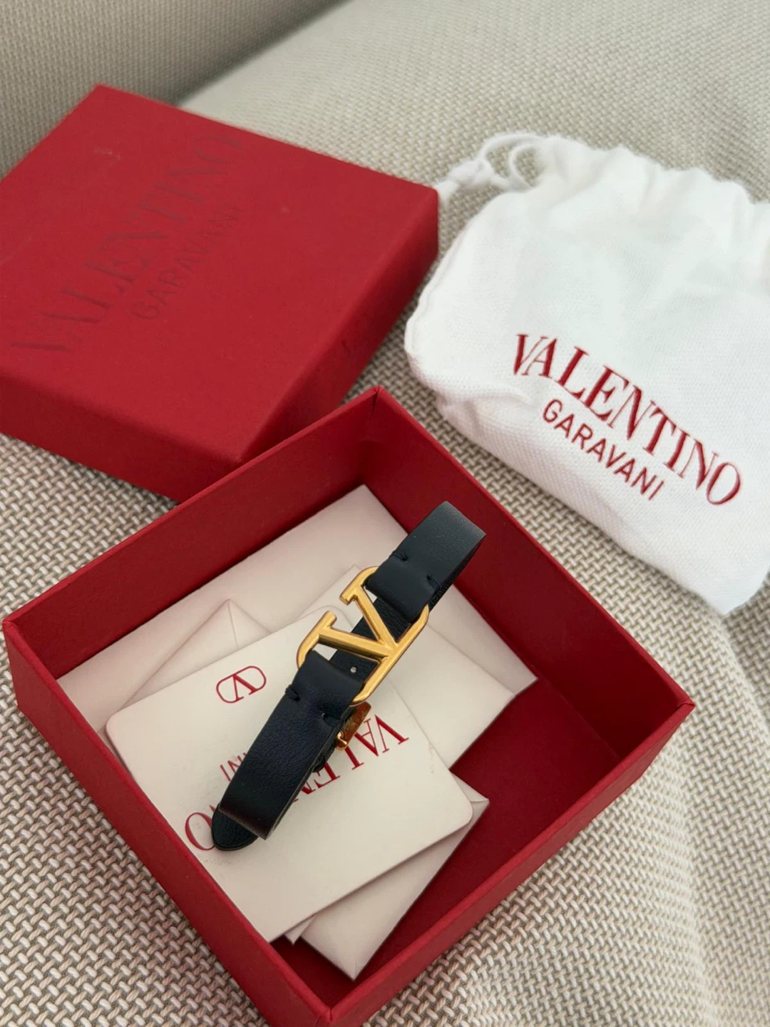 Valentino Garavani Vlogo Leather Bracelet - photo 2