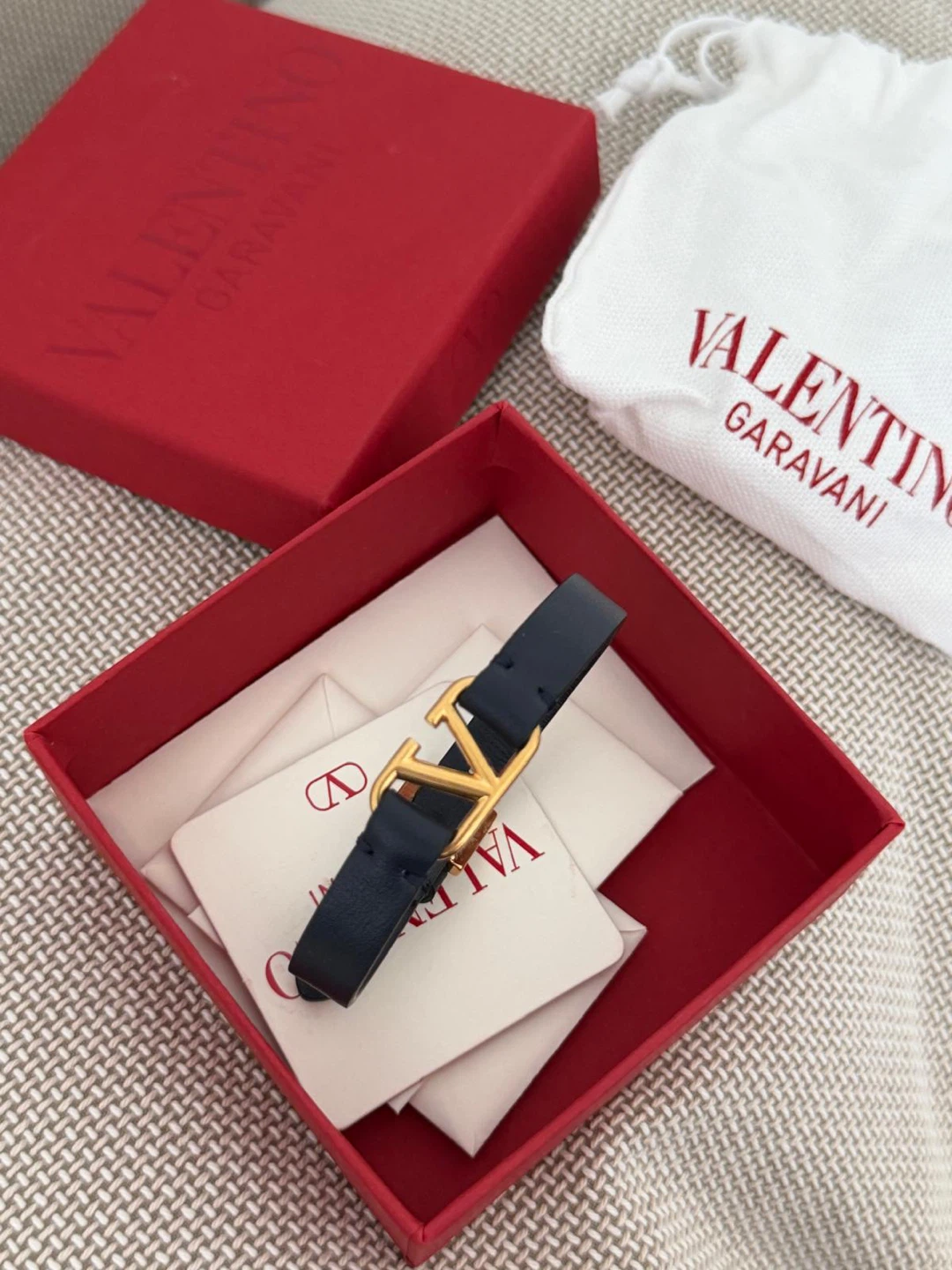 Valentino Garavani Vlogo Leather Bracelet - photo 4