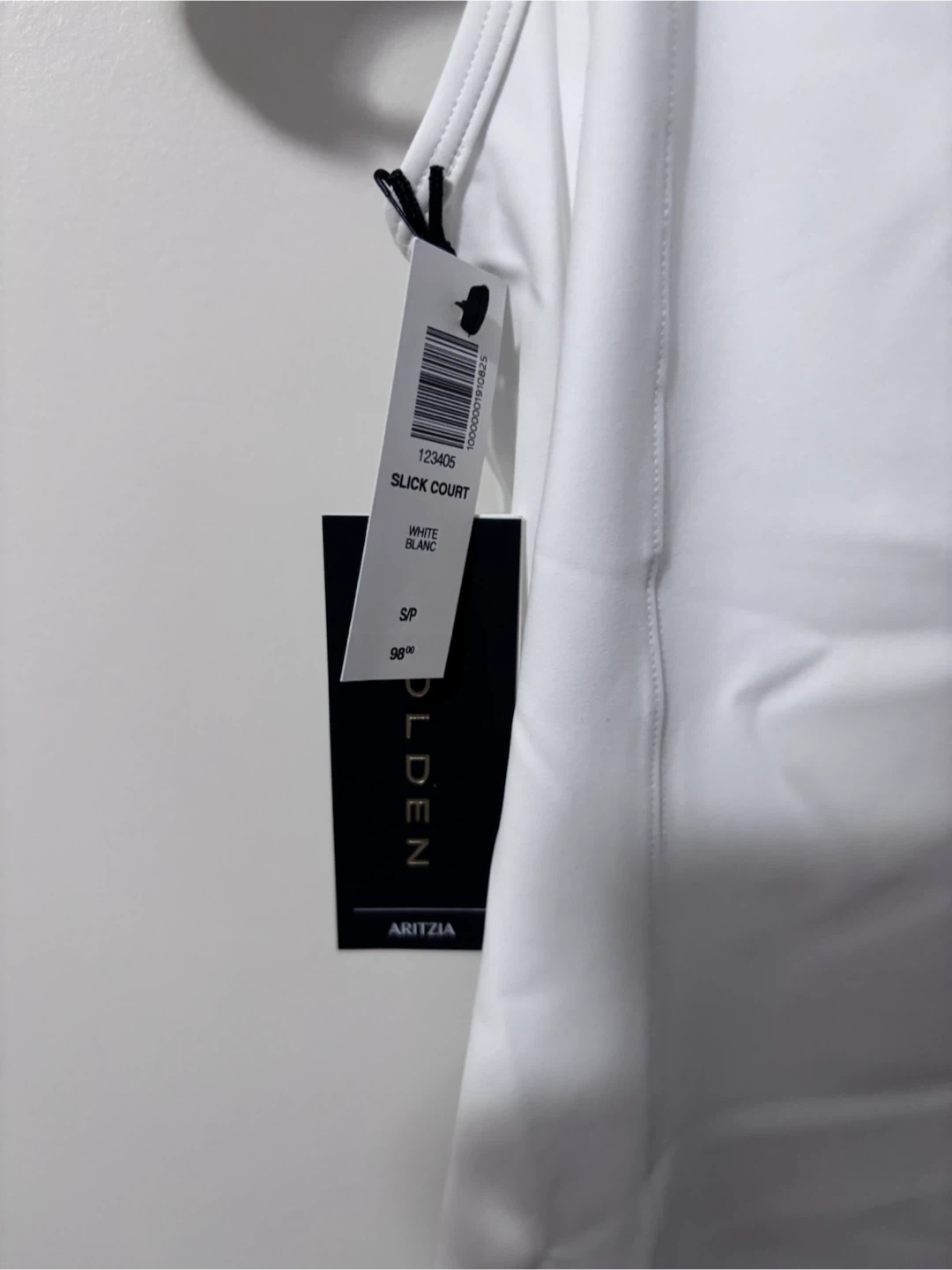 Aritzia TNA Slick Court Tank Top White S/P - photo 3
