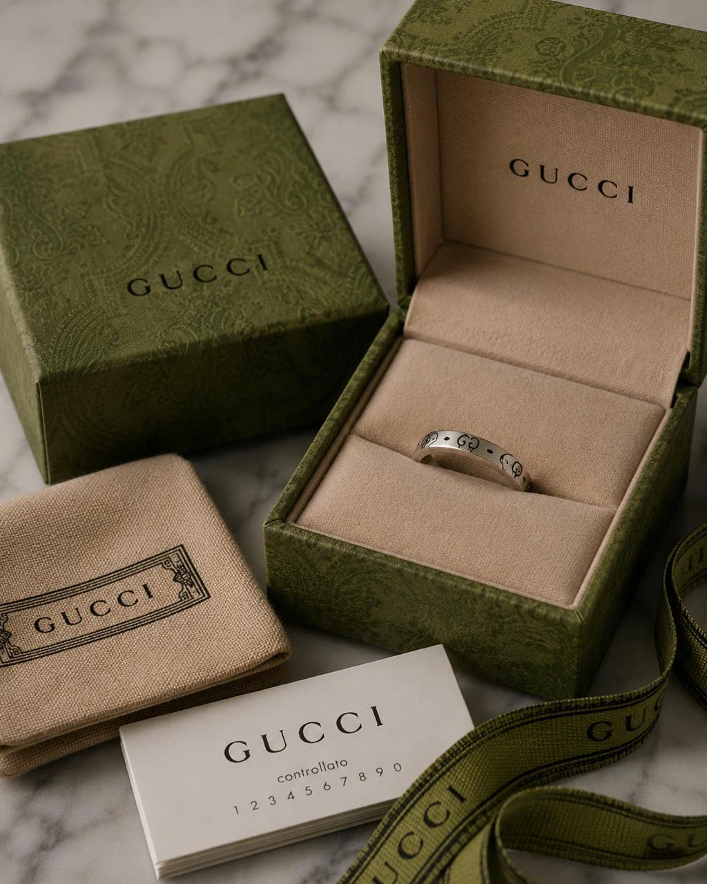 LAST CHANCE! ‼️Authentic Gucci Ghost Sterling Silver Ring