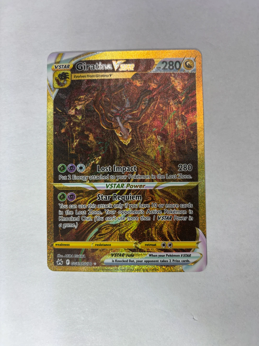 Giratina VSTAR Pokemon Card