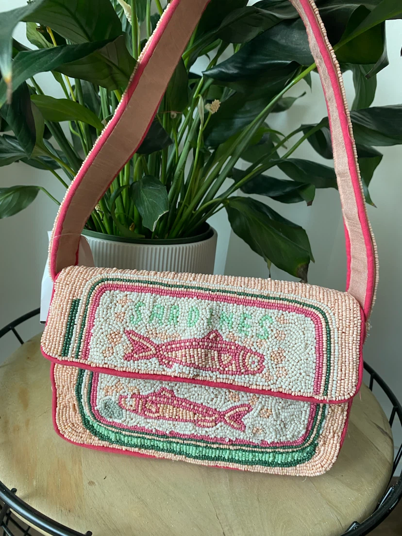 Beaded Sardine Tin Shoulder Bag - photo 2