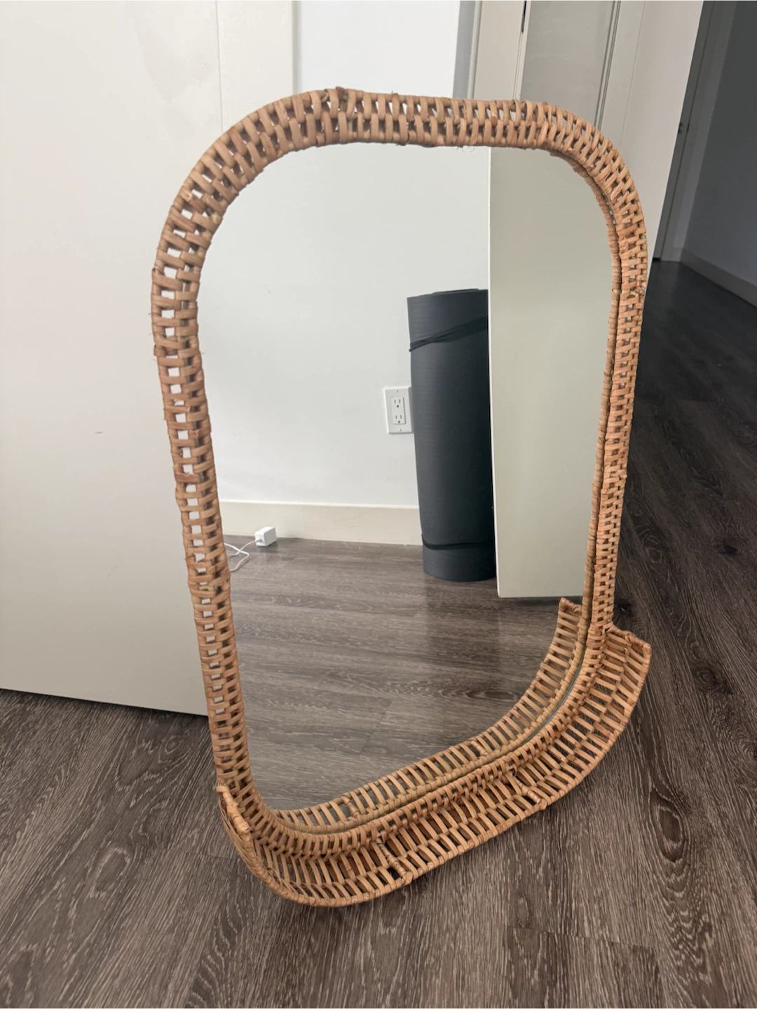 Woven Rattan Mirror