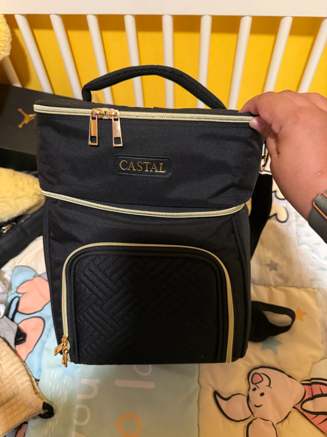 Castal Black Breastmilk Pump Bag
