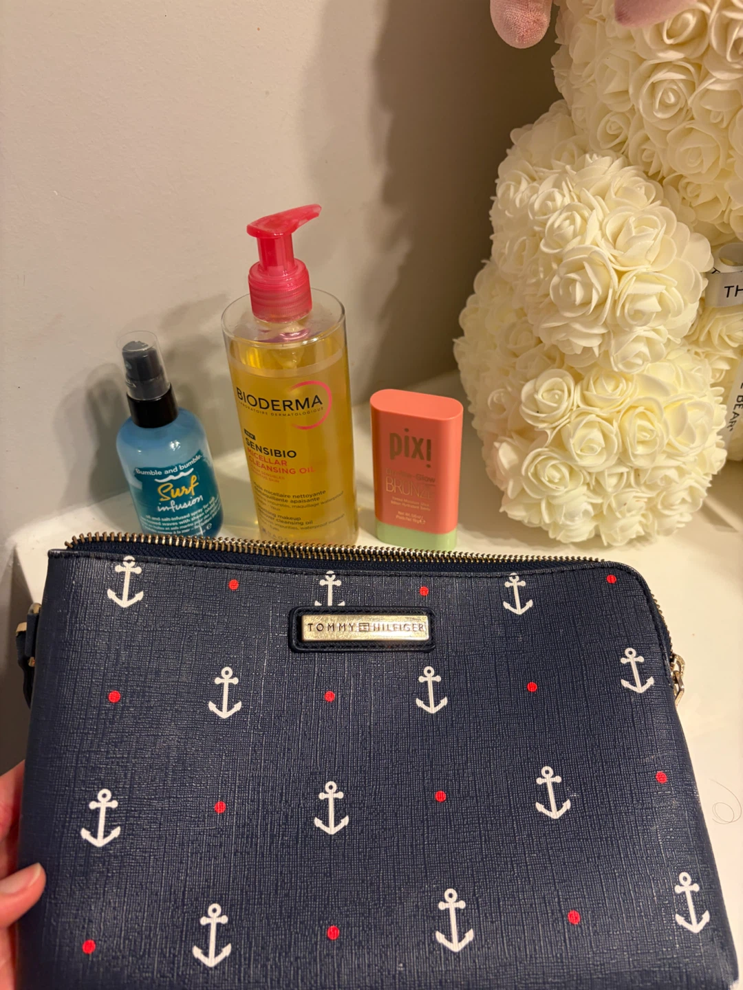 Tommy Hilfiger Navy Anchor Print Cosmetic Pouch - photo 3