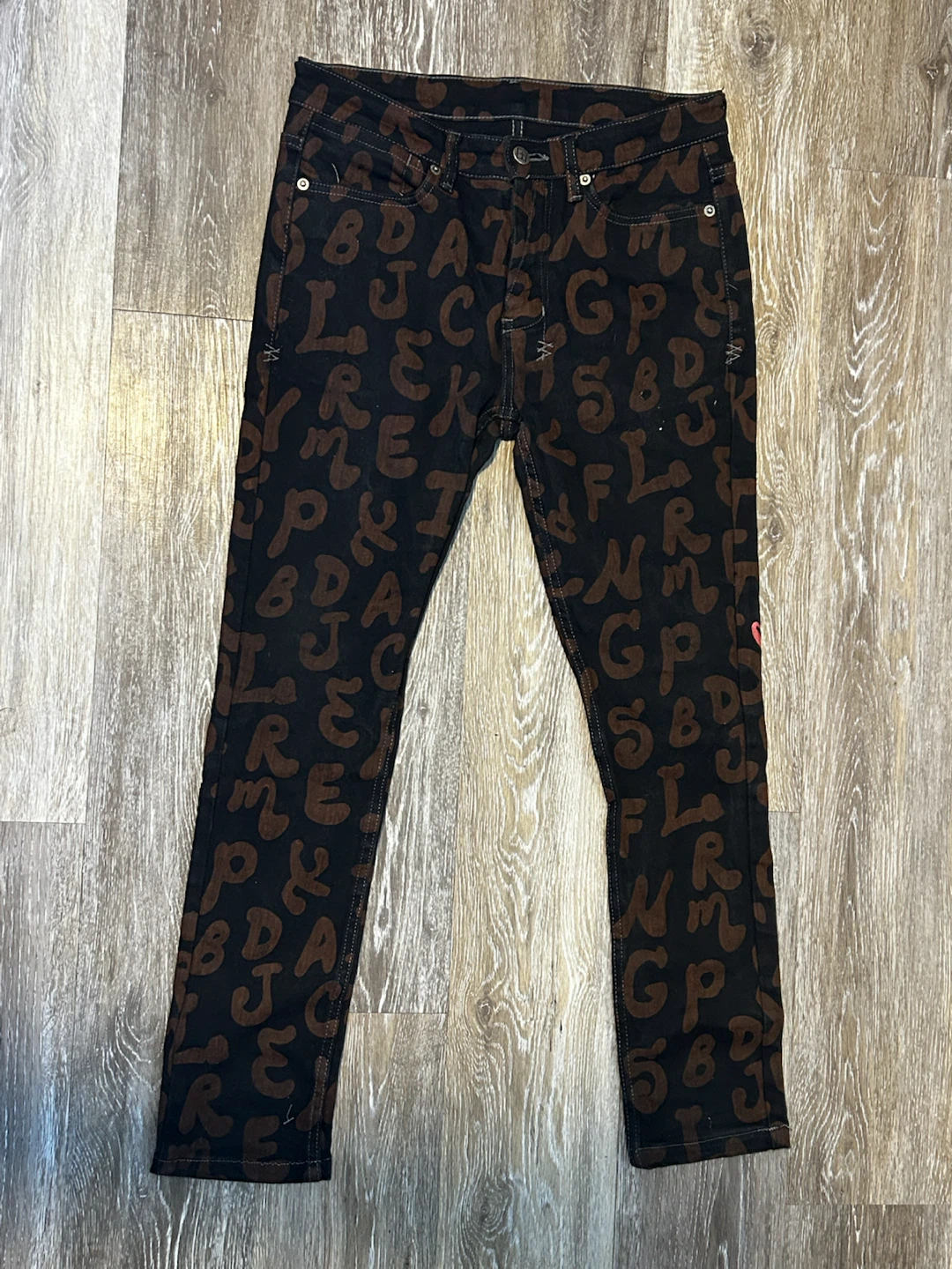 Ksubi x Hidji all over print skinny jeans s29 - photo 2