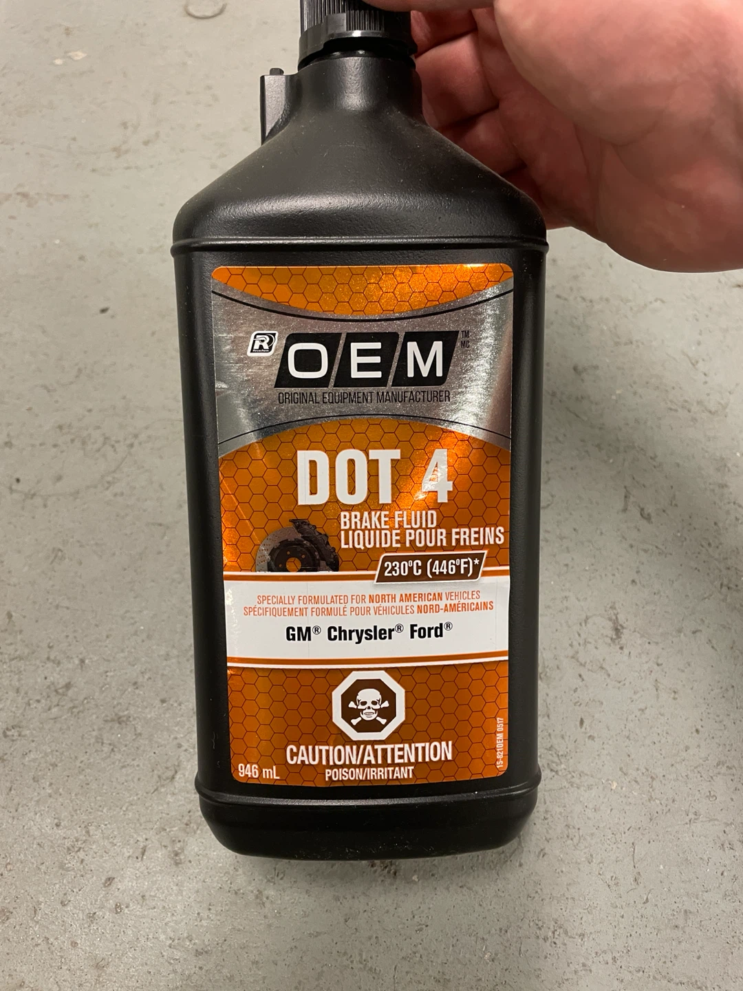 OEM DOT 4 Brake Fluid 946 mL