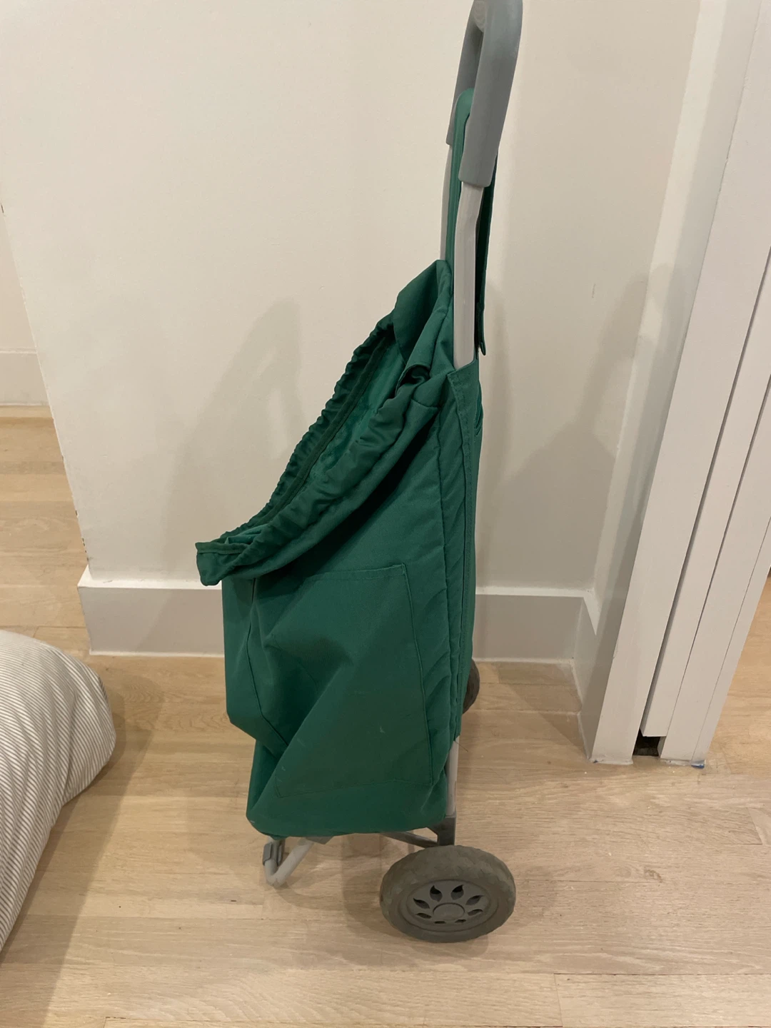 Green Rolling Shopping Cart - photo 4