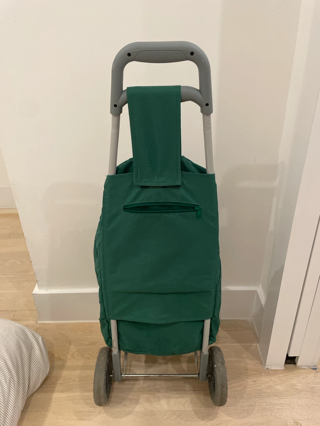 Green Rolling Shopping Cart - photo 3