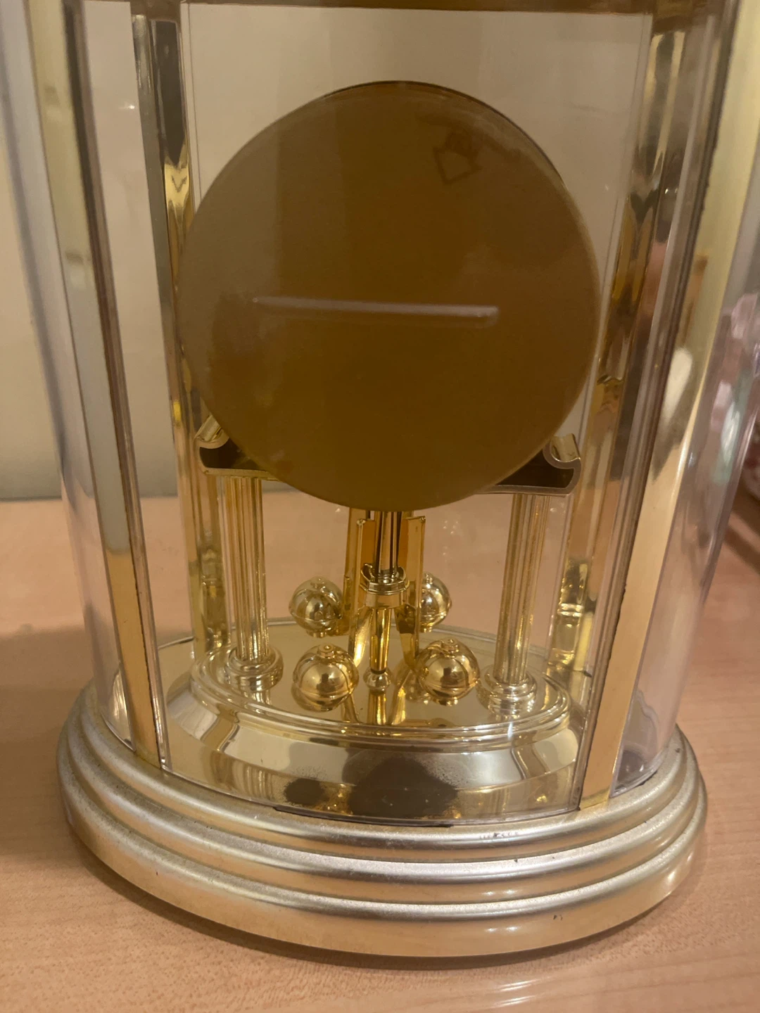 Bulova Gold Tone Pendulum Clock - photo 2