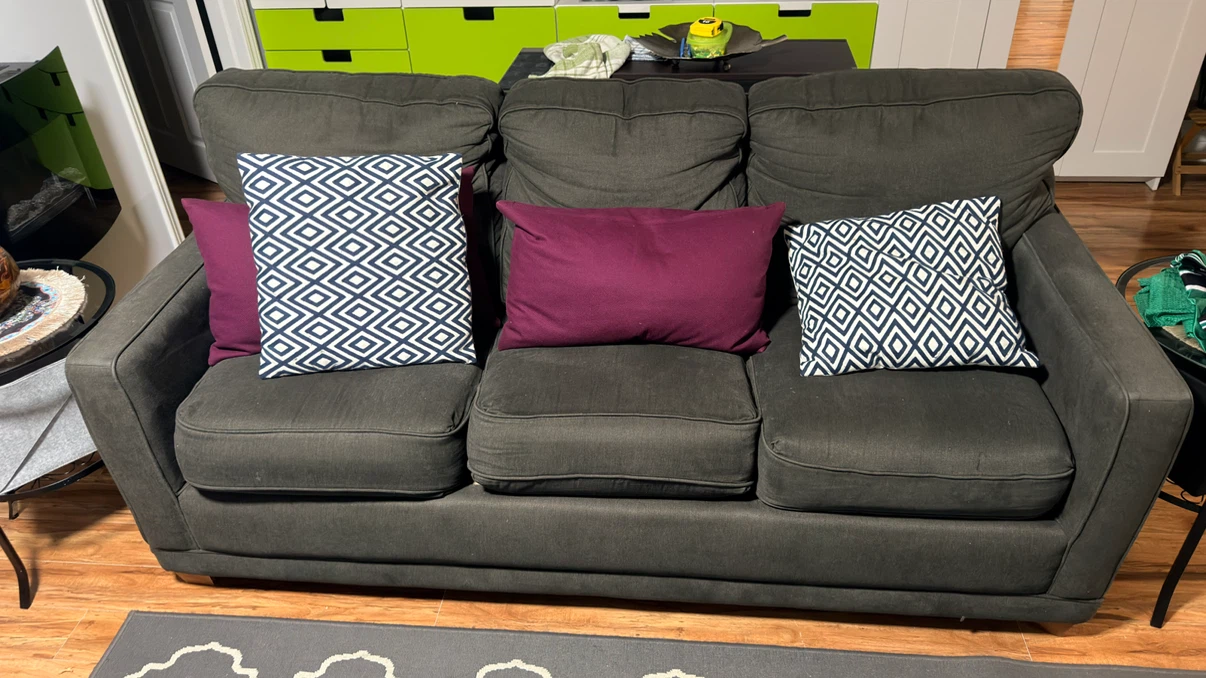 *SALE* Dark Grey Sectional Sofa