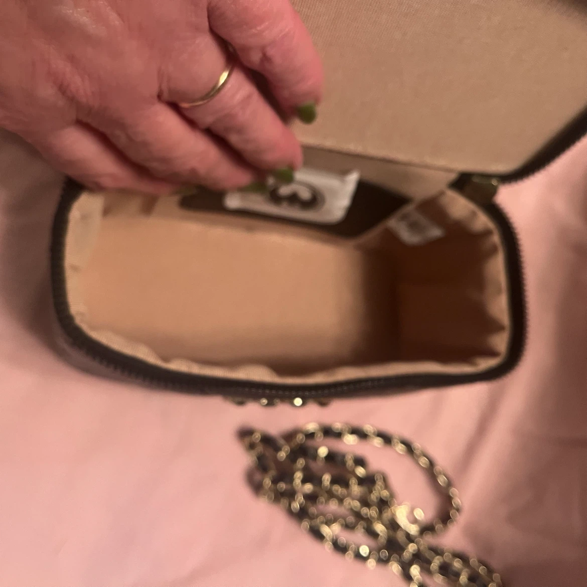 Black Vanity Case with Chain - photo 3