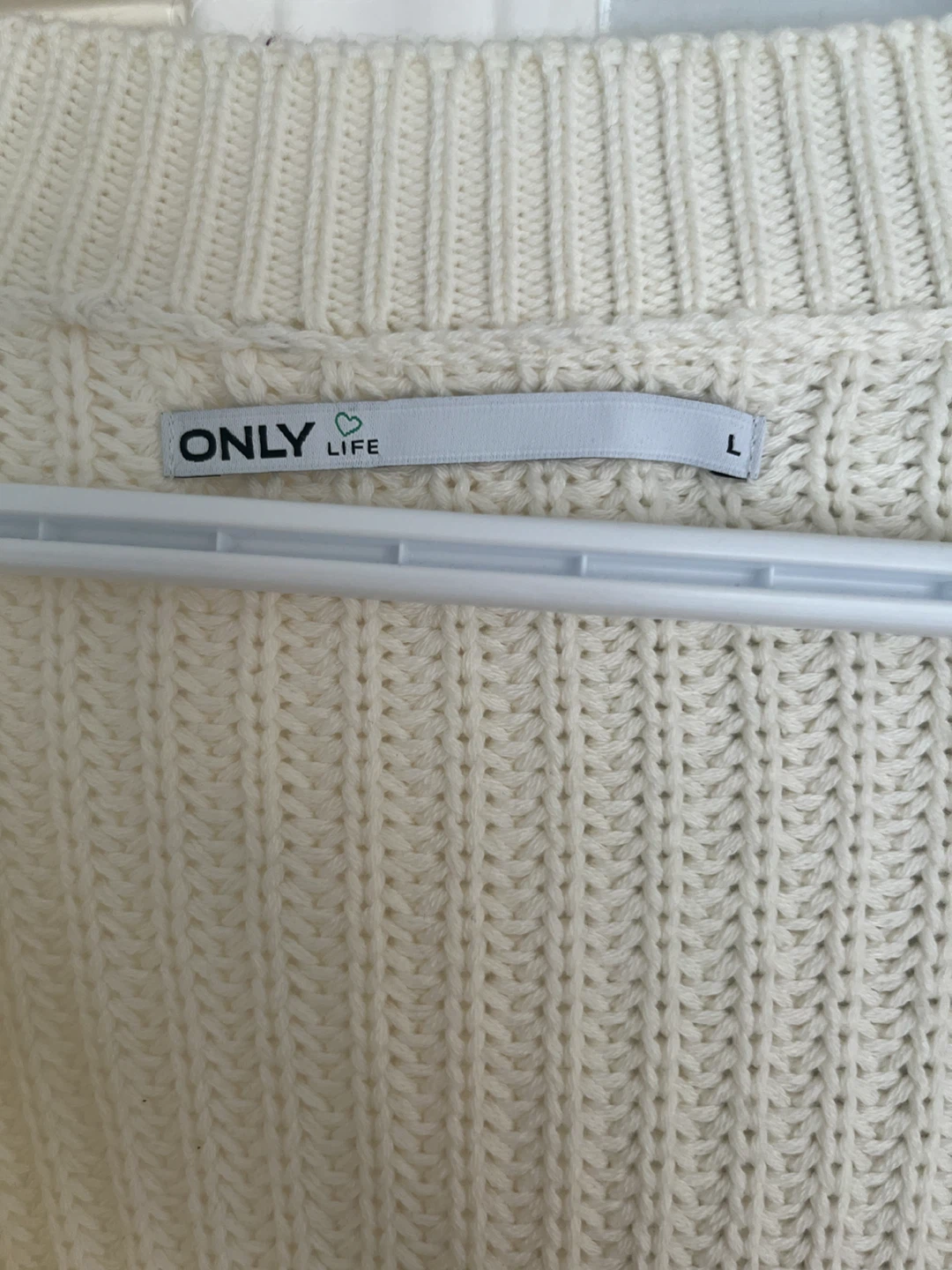 ONLY LIFE Cream Knit Cardigan Sweater - photo 3