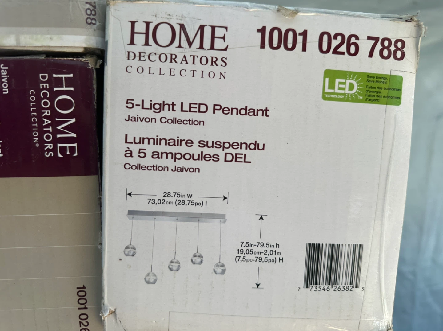 Home Decorators Collection Jaivon 5-Light LED Pendant Light - photo 3