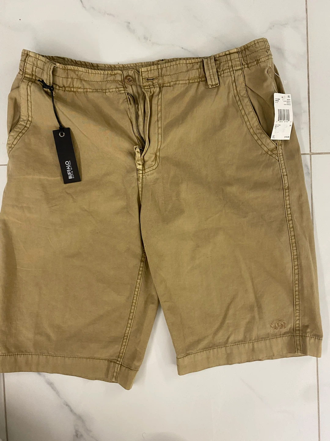 New Buffalo David Bitton Men's Khaki Shorts Size 34 - photo 5
