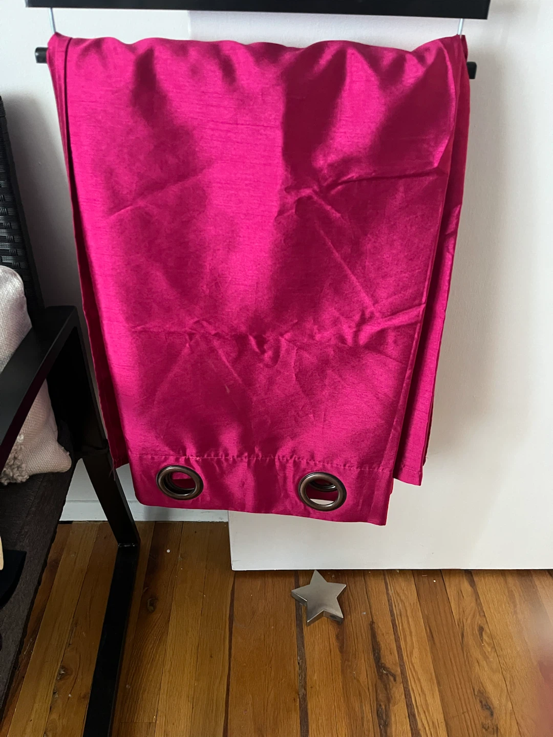 Pink Grommet Curtain Panel