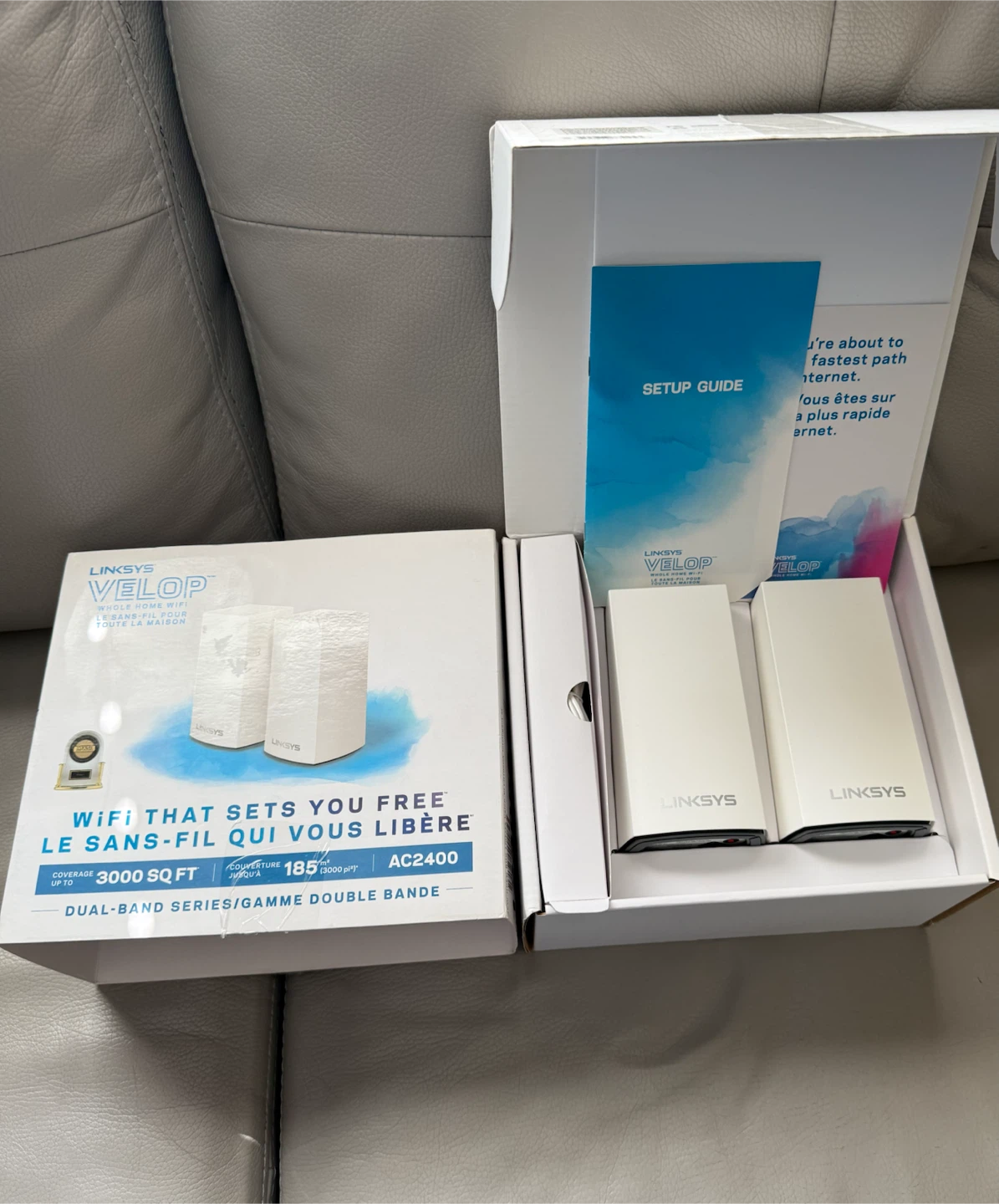 New Linksys Velop AC2400 Dual-Band Mesh WiFI System - 2400gb/s - photo 4
