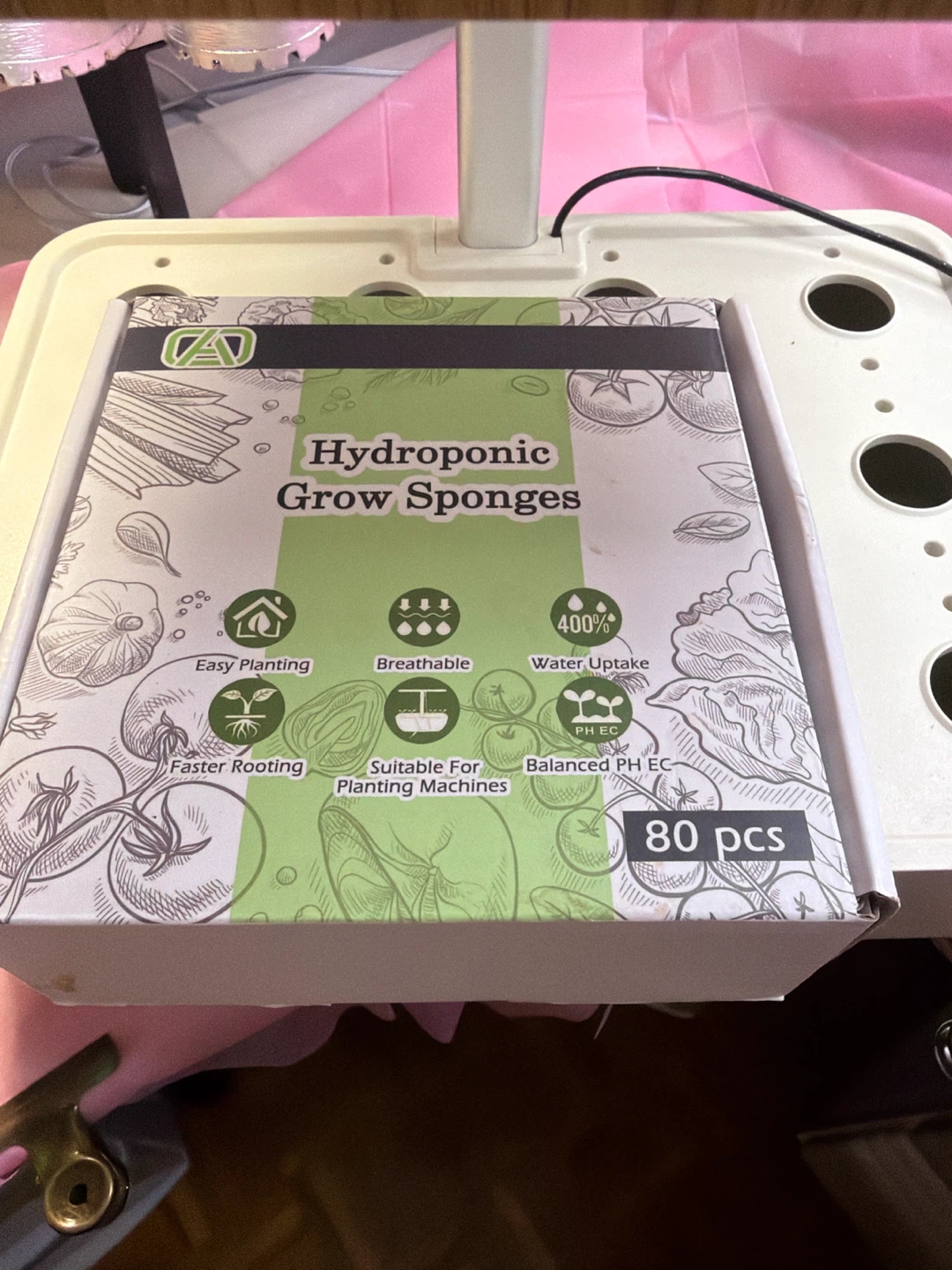 AeroGarden Hydroponic Grow Sponges - 80 Pcs - photo 3