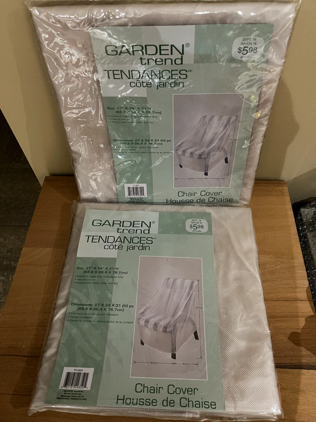 Garden trend Chair Cover 27" x 34" x 31"H