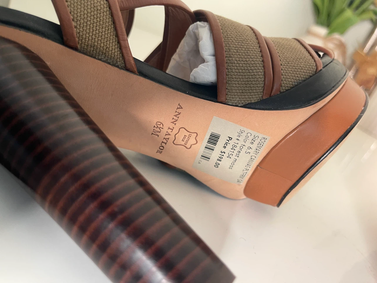 Ann Taylor Canvas Platform Heels - photo 3