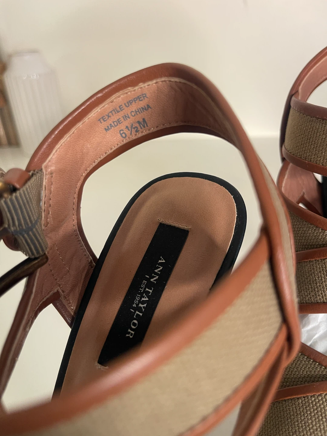 Ann Taylor Canvas Platform Heels - photo 4
