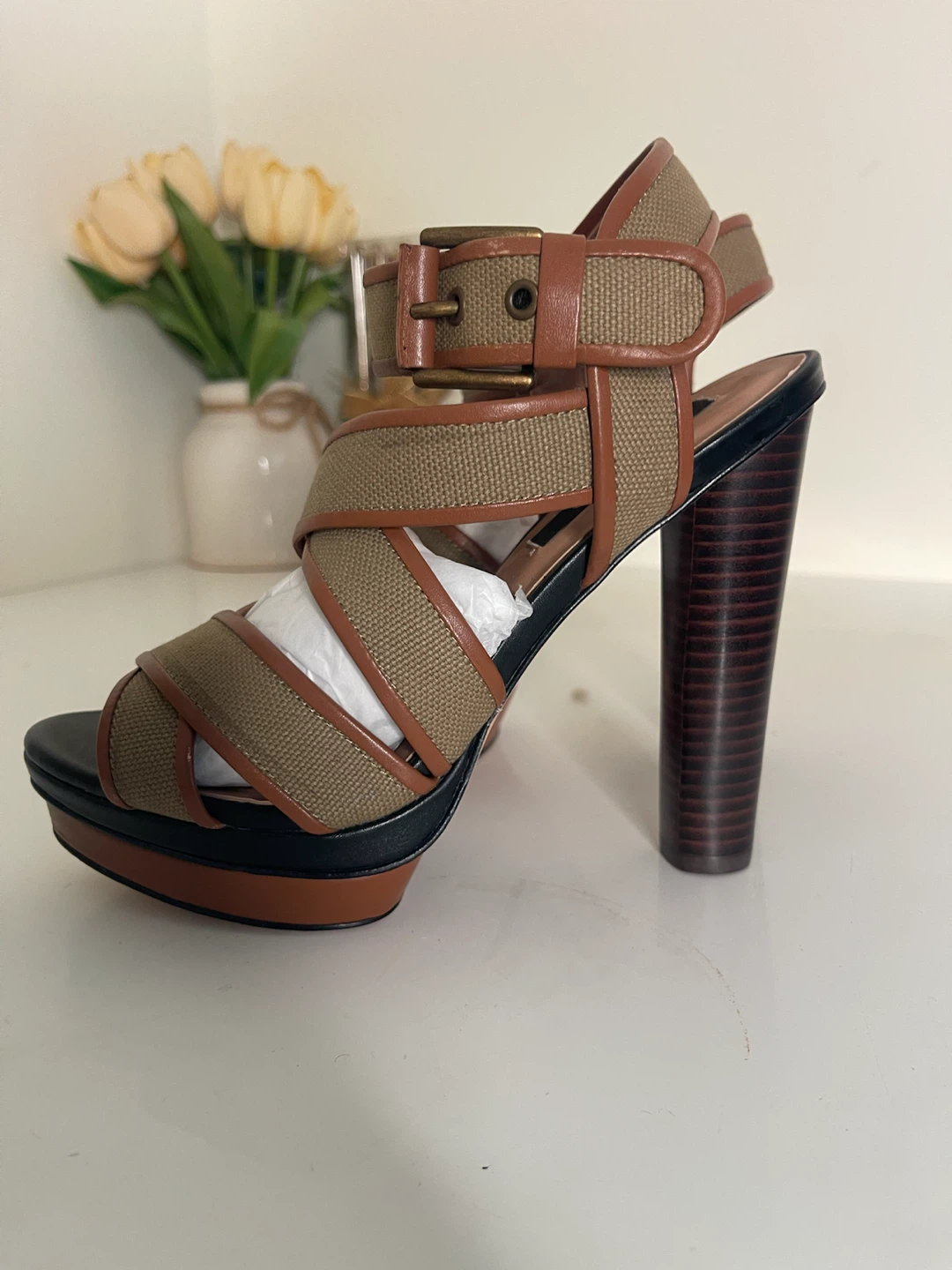 Ann Taylor Canvas Platform Heels - photo 5