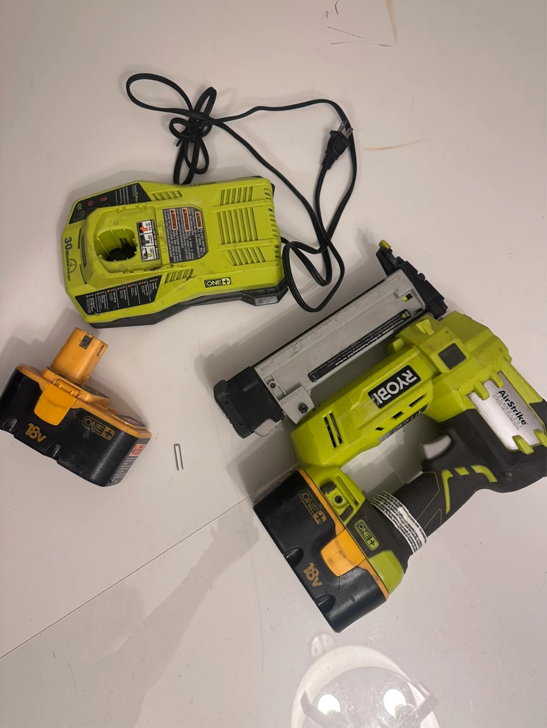 Ryobi ONE+ AirStrike Staple Gun with Charger and Battery