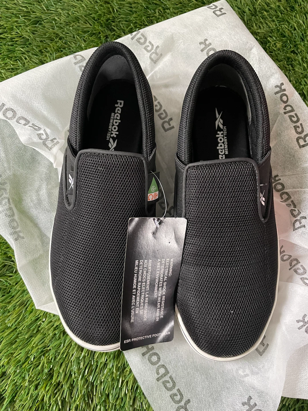 Reebok MemoryTech Steal Toe Slip-On Shoes