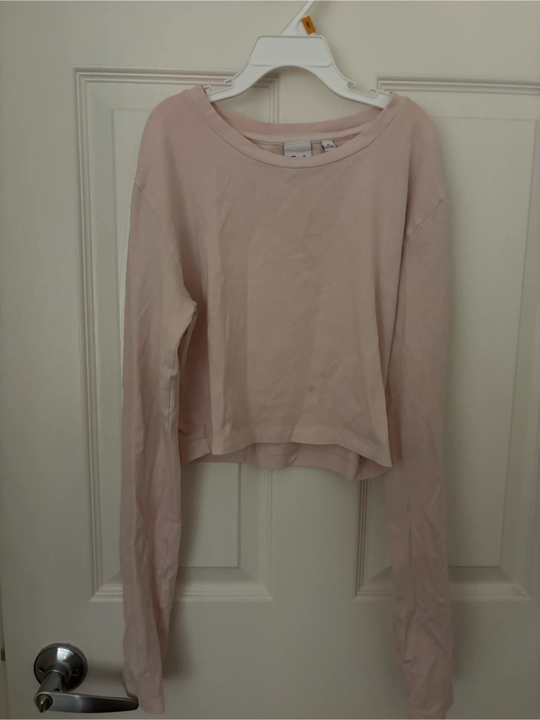 Tna Long Sleeve Cropped T-Shirt - Pink - Size M
