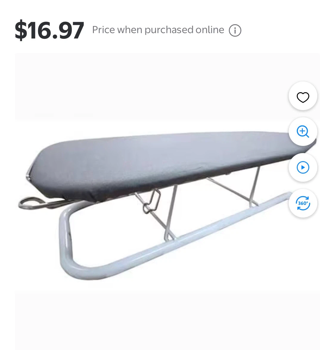 Tabletop Ironing Board
