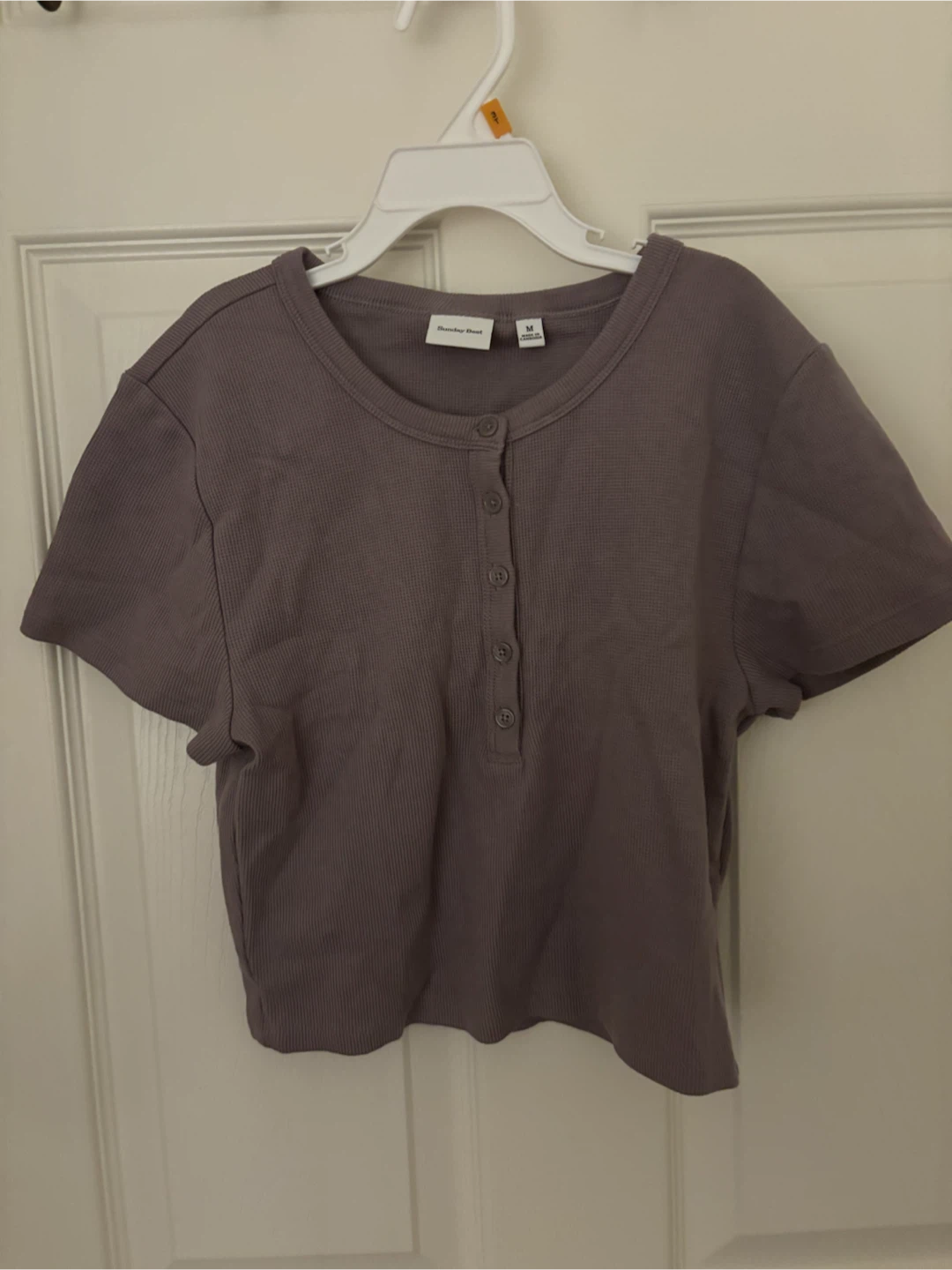 Sunday Best Henleys T-Shirt - Purple - Size M
