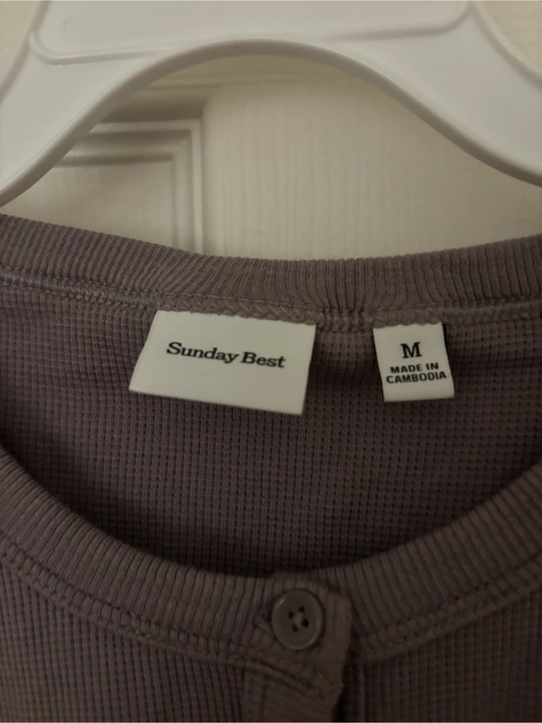 Sunday Best Henleys T-Shirt - Purple - Size M - photo 2