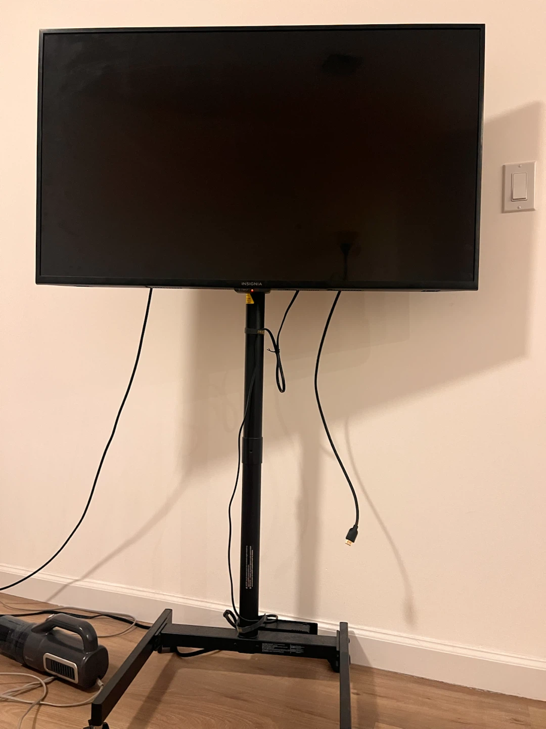 43” Insignia Smart TV + Rolling TV Stand -