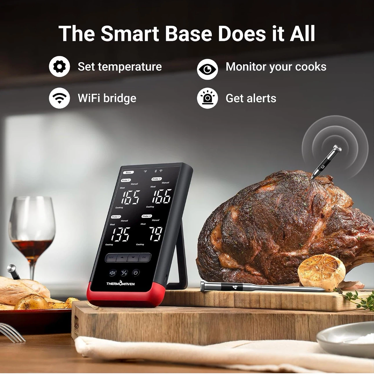 ThermoMaven 4-Probe Wireless Bluetooth Smart Meat Thermometer - photo 3