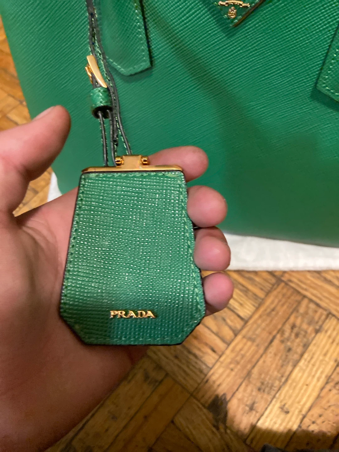 Prada Green Saffiano Leather Tote Bag - photo 4