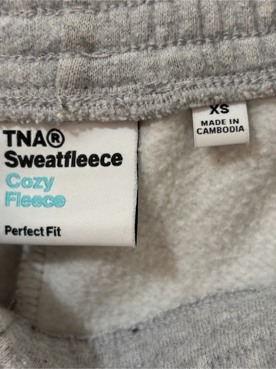 TNA Sweatfleece Cozy Fleece Pants XS Grey - photo 3