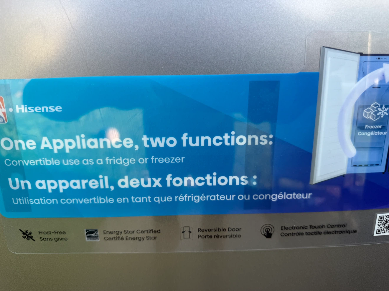 Hisense Convertible Fridge/Freezer - photo 2