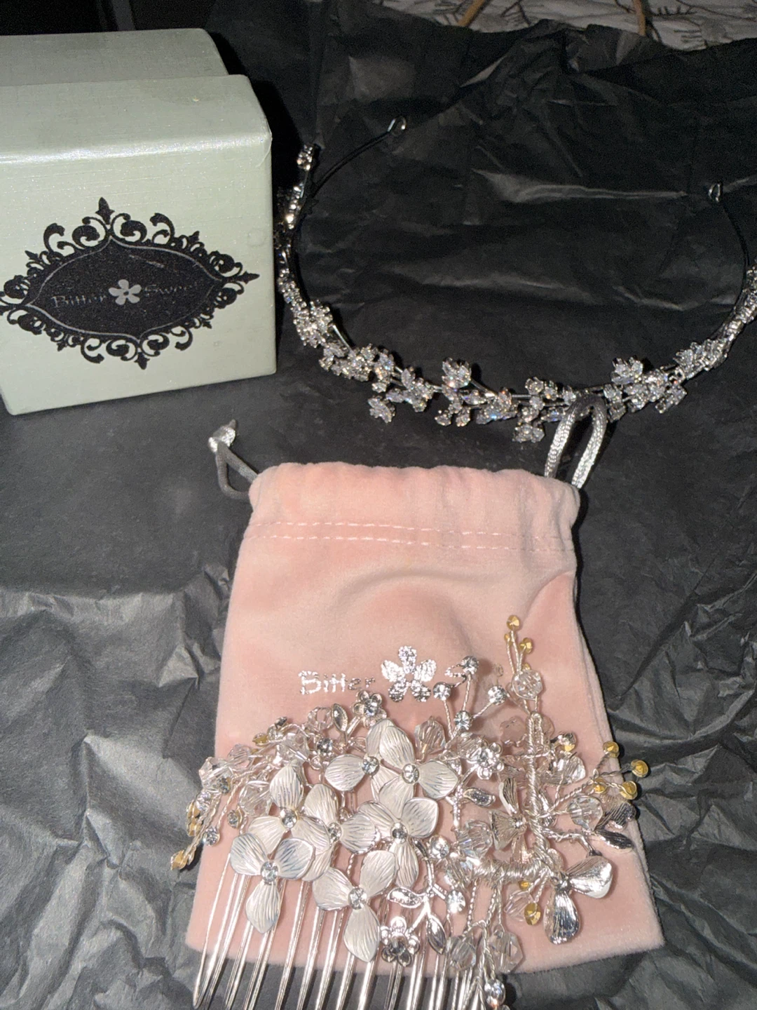 Brilliant Tiara and Hair Comb Set
