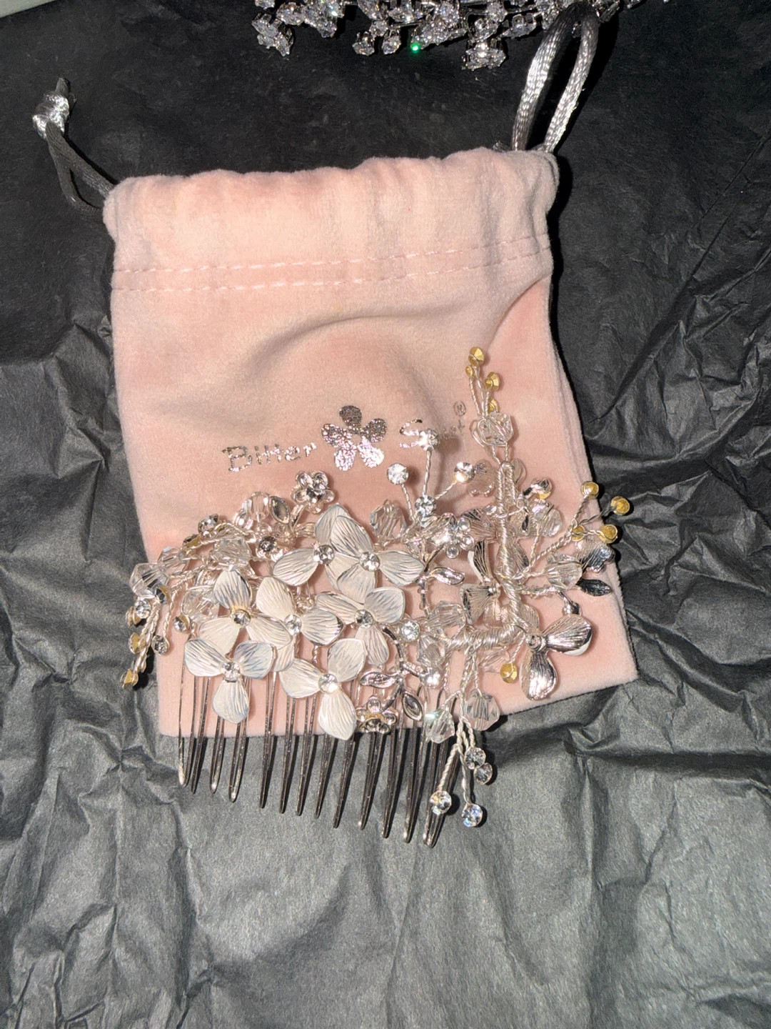 Brilliant Tiara and Hair Comb Set - photo 2
