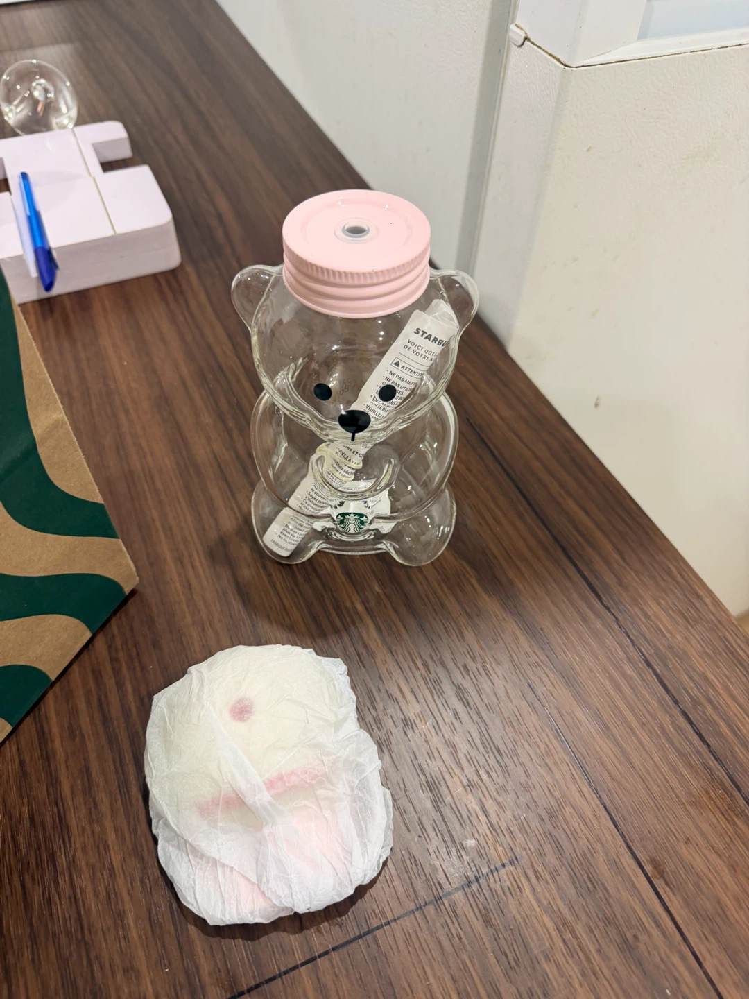 Starbucks Bear Tumbler with Pink Lid - photo 3