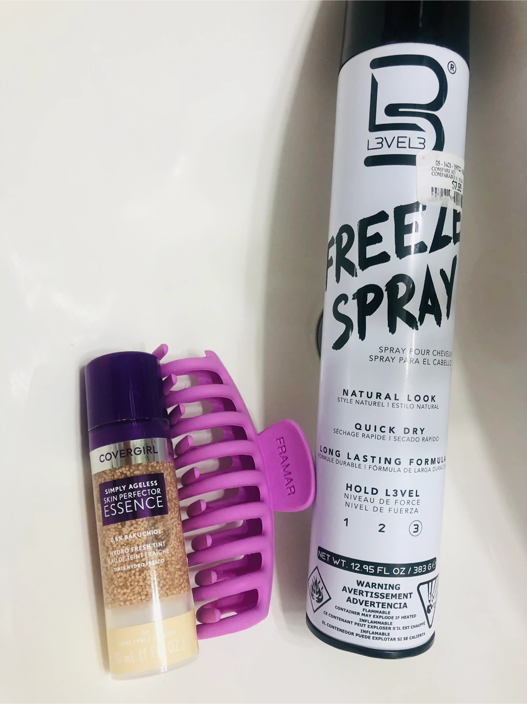 NEW Hair Spray, Hair Clip & Covergirl Foundation
