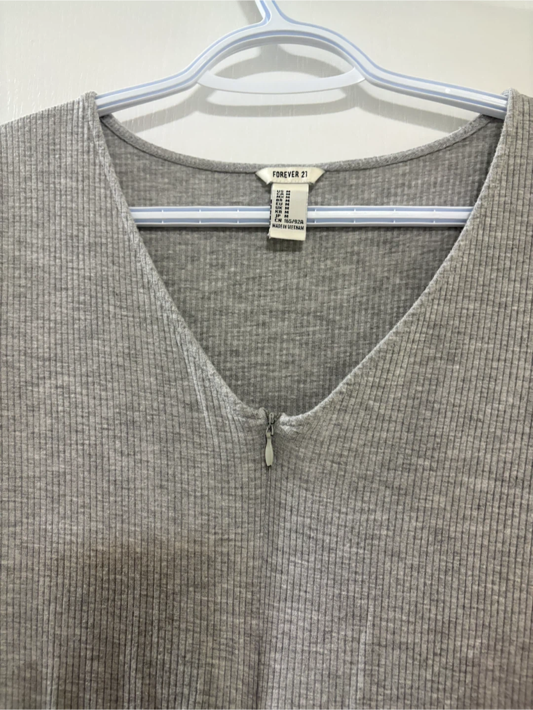 Forever 21 Ribbed Grey Bodysuit - photo 2