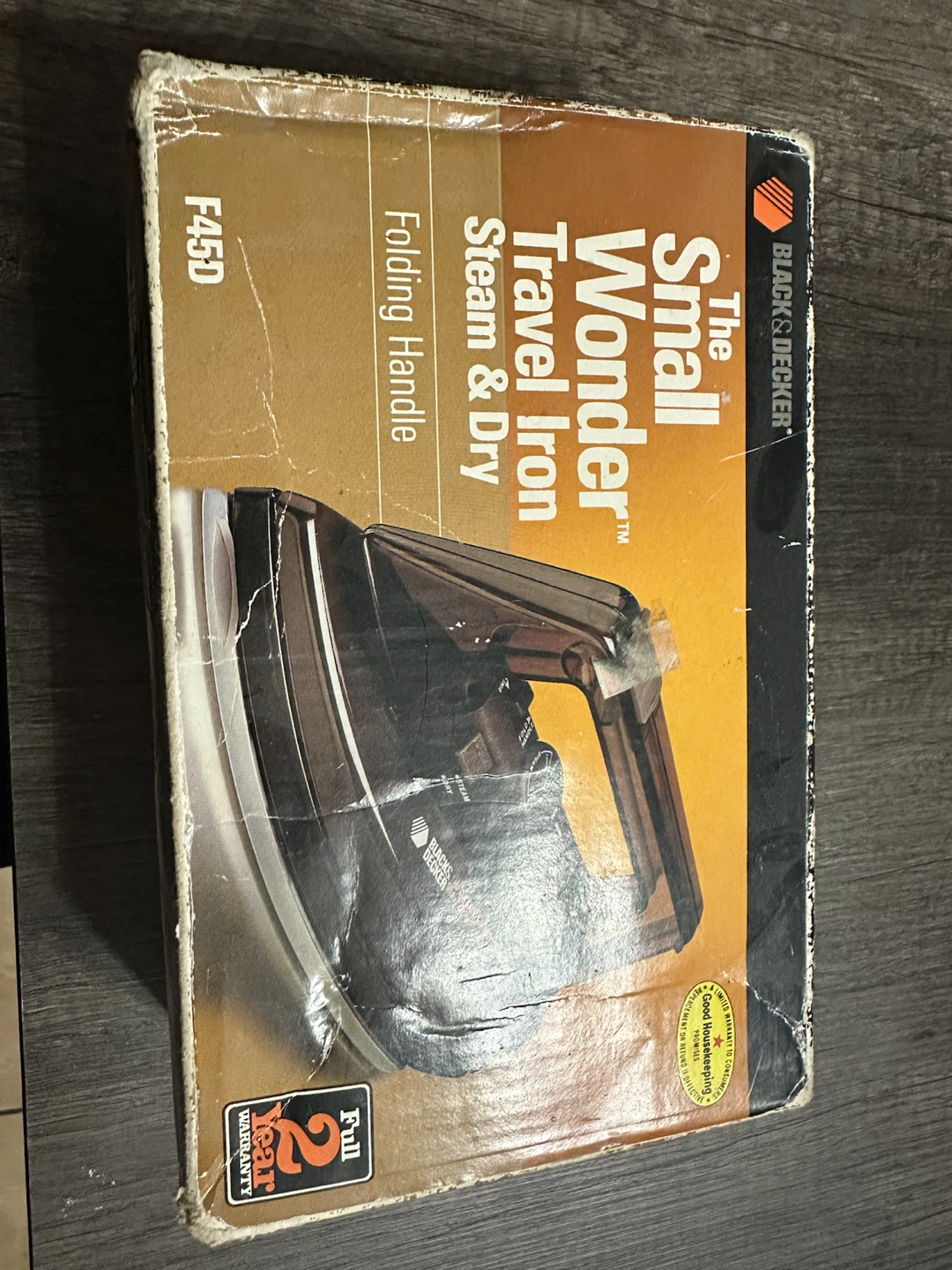 Black & Decker The Small Wonder Travel Iron Steam & Dry F45D
