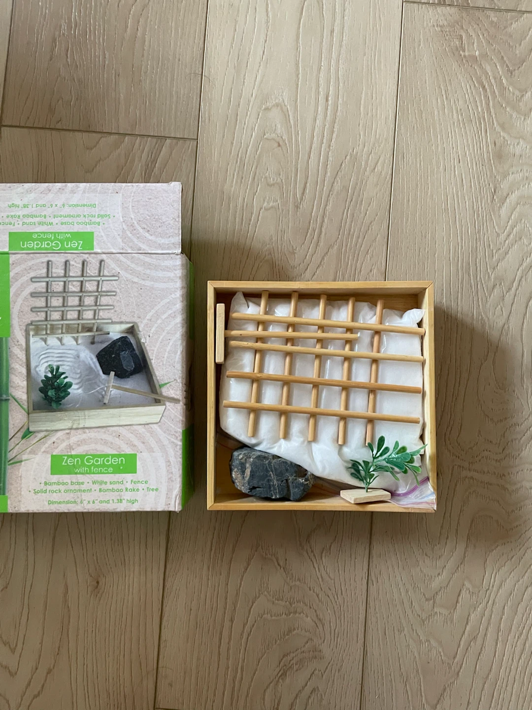 Green Earth Zen Garden with Fence