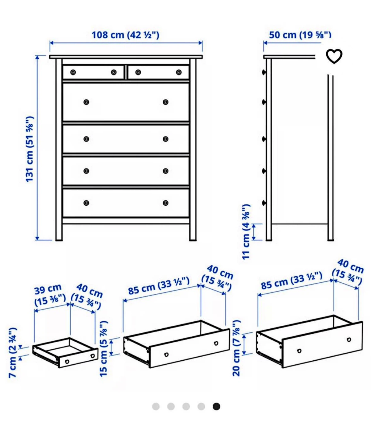 IKEA HEMNES 6-Drawer dresser,delivery available - photo 3