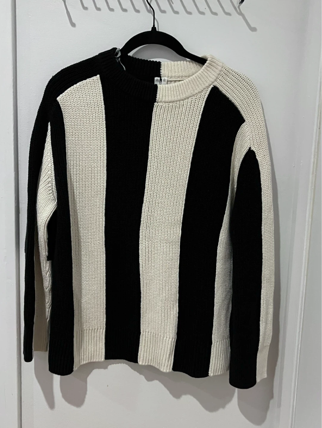 ARKET Block Striped Heavy Ribbed Crewneck Sweater - photo 3